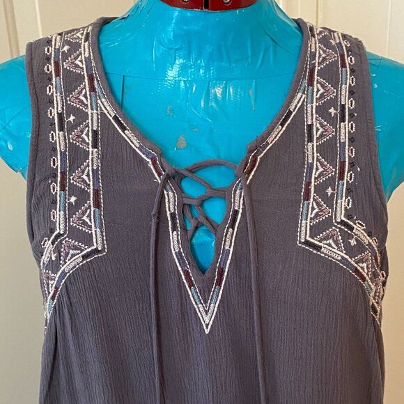 Anthropologie Davina Boho Embordered Layered Dress Womens Dress Size L - Picture 3 of 9